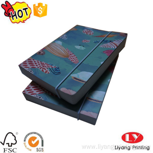 School paper notebook printing with elastic